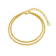 Triple fine sphere bracelet